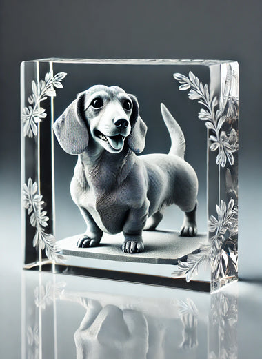 Medium 3D Rectangle Crystal Photo