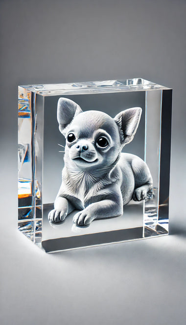 Small Rectangle 3D Crystal Photo